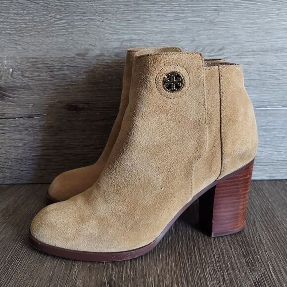 Tory Burch Junction 85mm Suede Ankle Bootie Size 9 - Picture 1 of 12